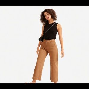 Wide leg crop pants